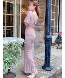 RESEXXY | クロシェ調バックリボンワンピース(ワンピース)