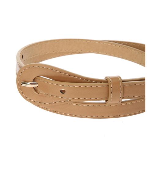 AMERICAN HOLIC（アメリカンホリック）の「PUバックルベルト　＊（ベルト・レディース・ブラック/ダークブラウン/ベージュ/キャメル・FREE）」の5枚目の写真