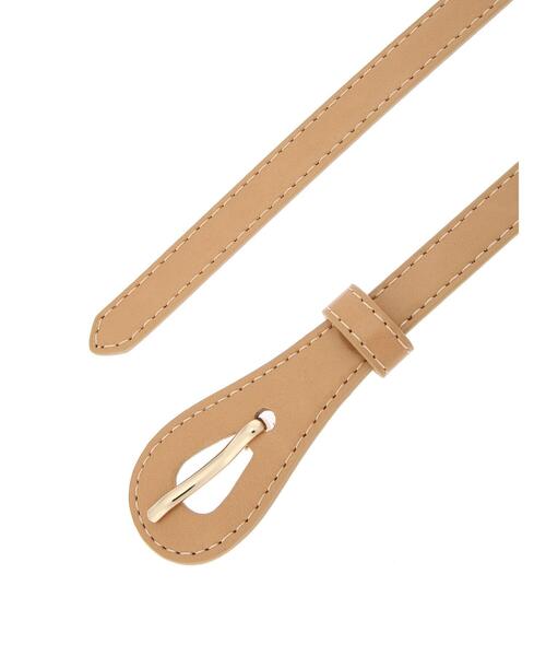 AMERICAN HOLIC（アメリカンホリック）の「PUバックルベルト　＊（ベルト・レディース・ブラック/ダークブラウン/ベージュ/キャメル・FREE）」の6枚目の写真