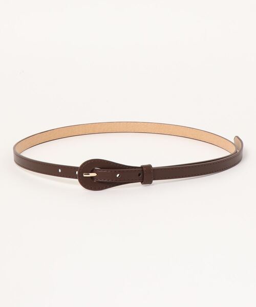 AMERICAN HOLIC（アメリカンホリック）の「PUバックルベルト　＊（ベルト・レディース・ブラック/ダークブラウン/ベージュ/キャメル・FREE）」の8枚目の写真