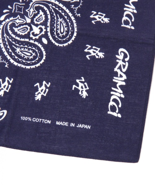 Gramicci(グラミチ)の「【GRAMICCI(グラミチ)】バンダナ(ハンカチ/ハンドタオル・メンズ・レッド・0)」の2枚目の写真
