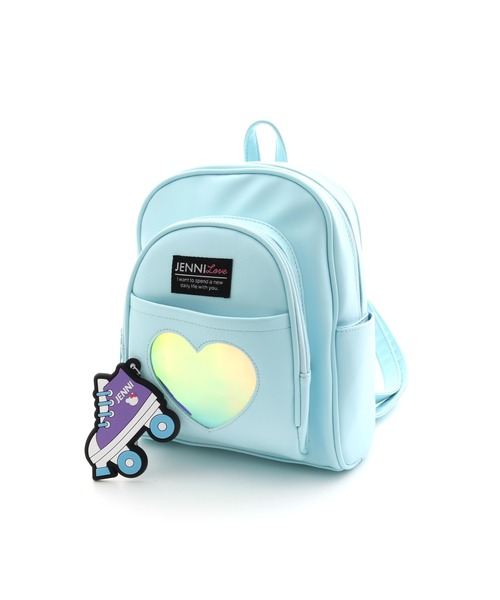 JENNI love(ジェニィラブ)の「モチーフミラー付きミニリュック(バックパック/リュック・キッズ・オフホワイト/サックスブルー/ラベンダー・F)」の9枚目の写真