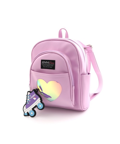 JENNI love(ジェニィラブ)の「モチーフミラー付きミニリュック(バックパック/リュック・キッズ・オフホワイト/サックスブルー/ラベンダー・F)」の11枚目の写真