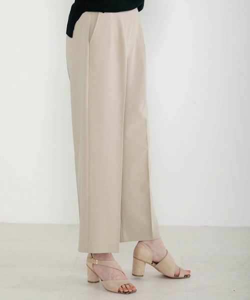 Bou Jeloud（ブージュルード）の「美シルエット◆ストレッチセミワイドパンツ（その他パンツ・レディース・ブラック/ベージュ/ブルー・FREE）」の12枚目の写真
