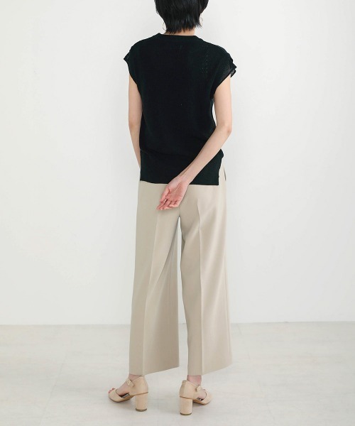 Bou Jeloud（ブージュルード）の「美シルエット◆ストレッチセミワイドパンツ（その他パンツ・レディース・ブラック/ベージュ/ブルー・FREE）」の9枚目の写真