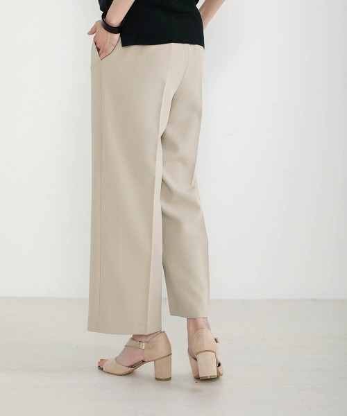 Bou Jeloud（ブージュルード）の「美シルエット◆ストレッチセミワイドパンツ（その他パンツ・レディース・ブラック/ベージュ/ブルー・FREE）」の6枚目の写真