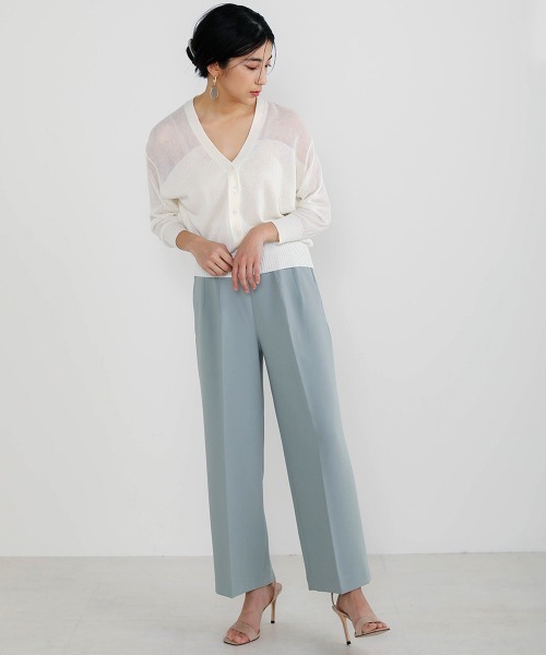 Bou Jeloud（ブージュルード）の「美シルエット◆ストレッチセミワイドパンツ（その他パンツ・レディース・ブラック/ベージュ/ブルー・FREE）」の16枚目の写真