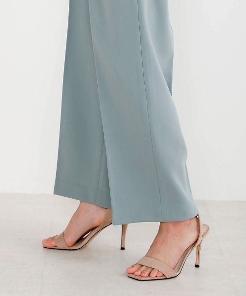 Bou Jeloud（ブージュルード）の「美シルエット◆ストレッチセミワイドパンツ（その他パンツ・レディース・ブラック/ベージュ/ブルー・FREE）」の14枚目の写真