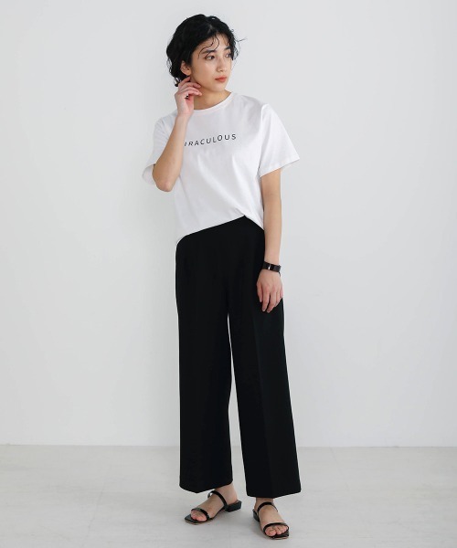 Bou Jeloud（ブージュルード）の「美シルエット◆ストレッチセミワイドパンツ（その他パンツ・レディース・ブラック/ベージュ/ブルー・FREE）」の22枚目の写真