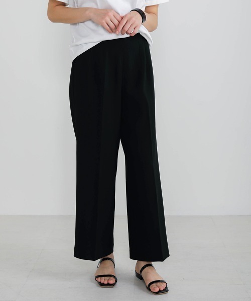 Bou Jeloud（ブージュルード）の「美シルエット◆ストレッチセミワイドパンツ（その他パンツ・レディース・ブラック/ベージュ/ブルー・FREE）」の13枚目の写真