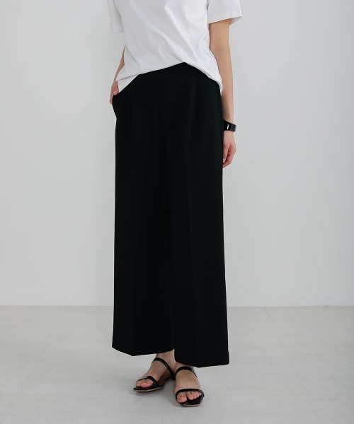 Bou Jeloud（ブージュルード）の「美シルエット◆ストレッチセミワイドパンツ（その他パンツ・レディース・ブラック/ベージュ/ブルー・FREE）」の10枚目の写真