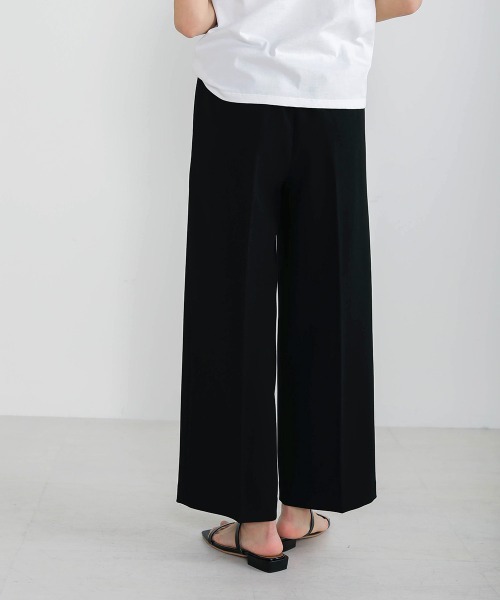 Bou Jeloud（ブージュルード）の「美シルエット◆ストレッチセミワイドパンツ（その他パンツ・レディース・ブラック/ベージュ/ブルー・FREE）」の4枚目の写真