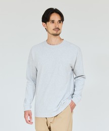 【Hanes/ヘインズ】メンズ ビーフィー ポケットロングスリーブTシャツ