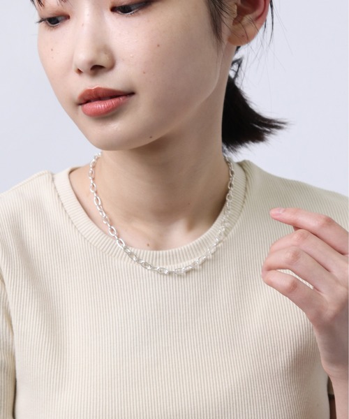 salle de bal（サルデバル）の「【 HORIMIZO / ホリミゾ 】 オーバルチェーンネックレス  シルバー925 Z-40 HMI（ネックレス・レディース・その他1・FREE）」の3枚目の写真