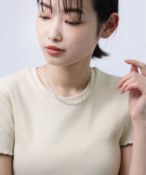 salle de bal（サルデバル）の「【 HORIMIZO / ホリミゾ 】 オーバルチェーンネックレス  シルバー925 Z-40 HMI（ネックレス・レディース・その他1・FREE）」の6枚目の写真