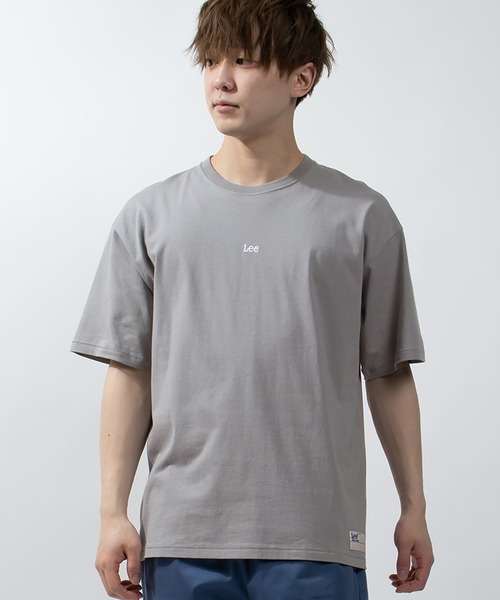 Lee（リー）の「【LEE/リー】オーバーサイズ ミニロゴ刺繍半袖Tシャツ（Tシャツ/カットソー・メンズ・ホワイト/スモークピンク/ブラック/アッシュグレー/ライトブルー・M/L/XL）」の16枚目の写真