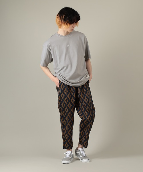 Lee（リー）の「【LEE/リー】オーバーサイズ ミニロゴ刺繍半袖Tシャツ（Tシャツ/カットソー・メンズ・ホワイト/スモークピンク/ブラック/アッシュグレー/ライトブルー・M/L/XL）」の15枚目の写真