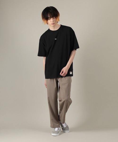 Lee（リー）の「【LEE/リー】オーバーサイズ ミニロゴ刺繍半袖Tシャツ（Tシャツ/カットソー・メンズ・ホワイト/スモークピンク/ブラック/アッシュグレー/ライトブルー・M/L/XL）」の10枚目の写真