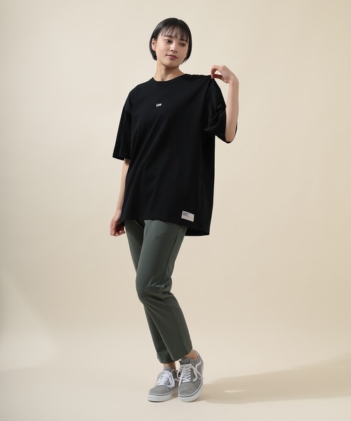 Lee（リー）の「【LEE/リー】オーバーサイズ ミニロゴ刺繍半袖Tシャツ（Tシャツ/カットソー・メンズ・ホワイト/スモークピンク/ブラック/アッシュグレー/ライトブルー・M/L/XL）」の14枚目の写真