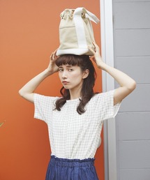 studio CLIP | 【キナリノ掲載商品】《kazumiさんコラボ》丸底キャンバスBAG(トートバッグ)