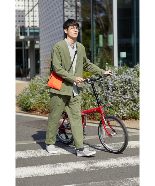 NAVY(ネイビー)の「マジかる ストレッチカーデジャケット(ノーカラージャケット・メンズ・ブラック/グレー/カーキ・M/L/XL)」の13枚目の写真