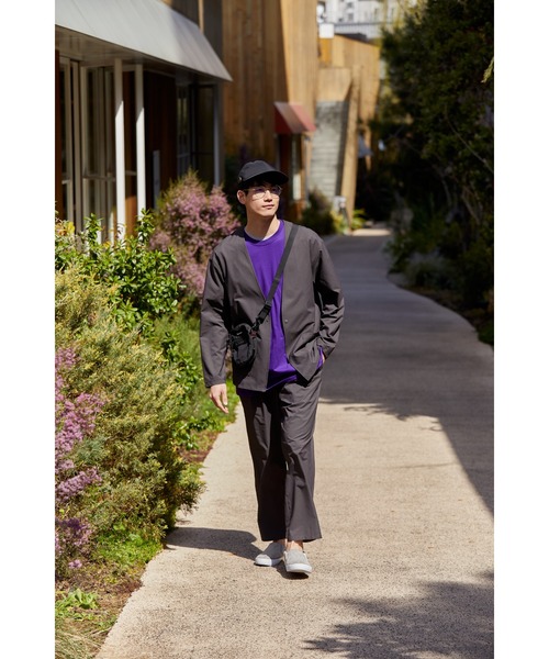 NAVY(ネイビー)の「マジかる ストレッチカーデジャケット(ノーカラージャケット・メンズ・ブラック/グレー/カーキ・M/L/XL)」の11枚目の写真