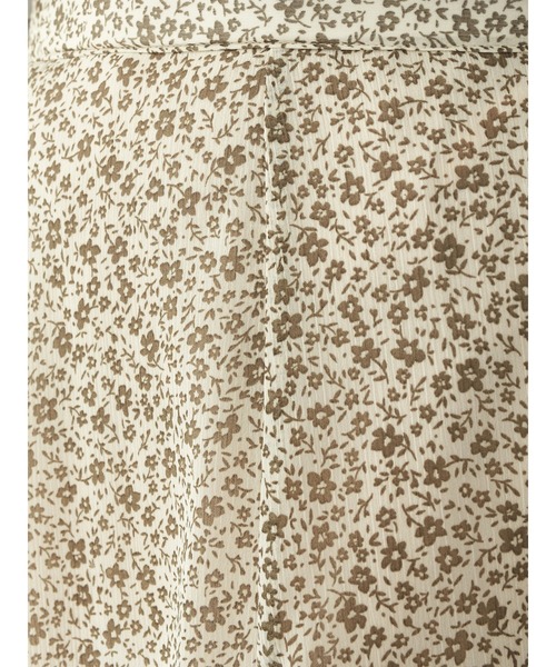 earth music&ecology(アースミュージックアンドエコロジー)の「切り替えシフォンマーメイドスカート *(スカート・レディース・ブラウン/アイボリー/ライトブラウン・FREE)」の4枚目の写真