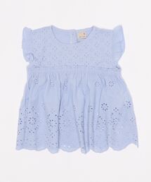 petit main | 裾レーススカラップ布帛チュニック(チュニック)