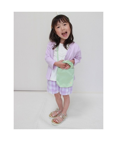 petit main（プティマイン）の「裾レーススカラップ布帛チュニック（チュニック・キッズ・レモンイエロー/ラベンダー/オフホワイト/ライトブルー・110cm/130cm/100cm/120cm/80ｃｍ/90cm）」の17枚目の写真