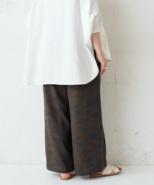 BEARDSLEY（ビアズリー）の「ウエストリブプリントパンツ（その他パンツ・レディース・ブラック/カーキ・FREE）」の15枚目の写真