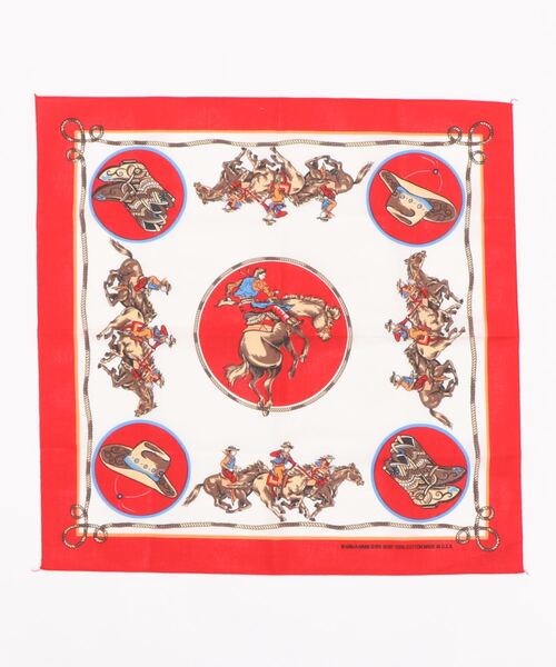 JUNRED（ジュンレッド）の「HAV A HANK　PAISLEY　BANDANNA（バンダナ/スカーフ・メンズ・ブルー系その他5/レッド系その他・FREE）」の2枚目の写真