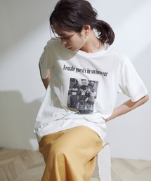 ROPE'（ロペ）の「【LIFE】モノクロフォトTEE（Tシャツ/カットソー・レディース）」