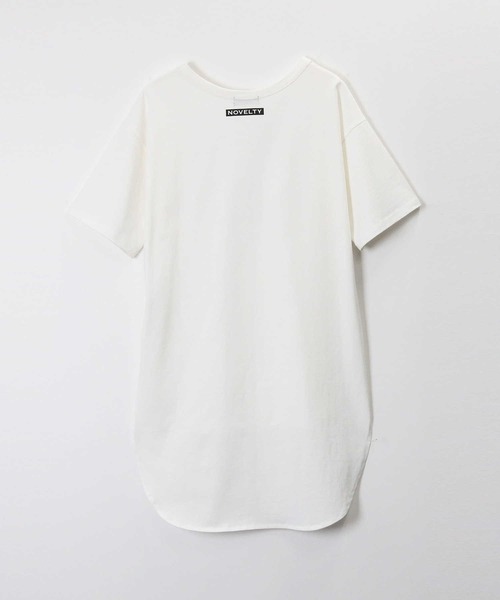 RAG MACHINE(ラグマシーン)の「【RAG MACHINE】前後差プリントワンピース(チュニック・レディース・ベージュ/ホワイト/ブラック・M/L)」の10枚目の写真