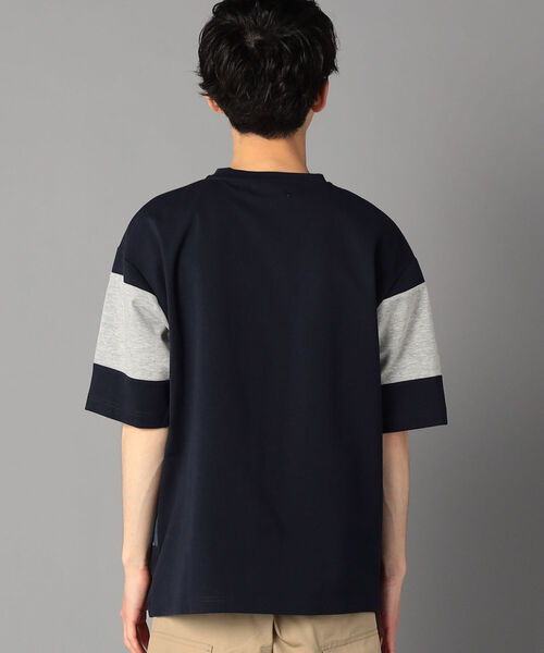 GLOSTER(グロスター)の「60ポンチ 切替ボーダーTシャツ(Tシャツ/カットソー・メンズ・ブルー系その他7/ベージュ系その他3・MEDIUM/LARGE)」の7枚目の写真