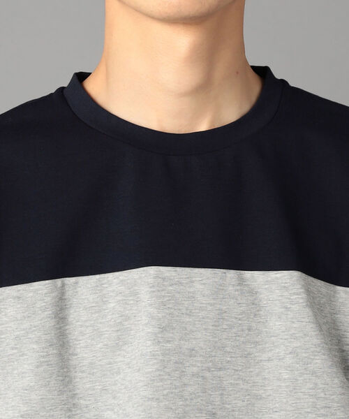 GLOSTER(グロスター)の「60ポンチ 切替ボーダーTシャツ(Tシャツ/カットソー・メンズ・ブルー系その他7/ベージュ系その他3・MEDIUM/LARGE)」の5枚目の写真
