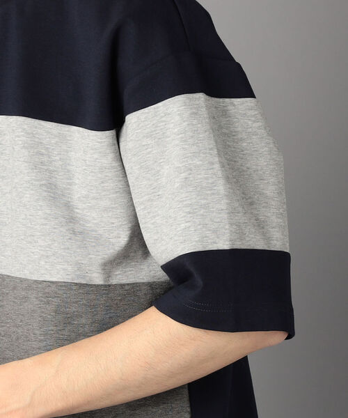 GLOSTER(グロスター)の「60ポンチ 切替ボーダーTシャツ(Tシャツ/カットソー・メンズ・ブルー系その他7/ベージュ系その他3・MEDIUM/LARGE)」の10枚目の写真