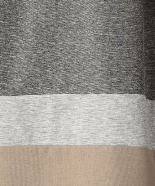 GLOSTER(グロスター)の「60ポンチ 切替ボーダーTシャツ(Tシャツ/カットソー・メンズ・ブルー系その他7/ベージュ系その他3・MEDIUM/LARGE)」の9枚目の写真