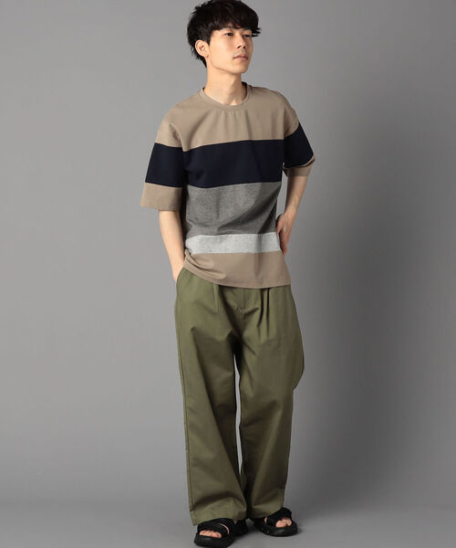GLOSTER(グロスター)の「60ポンチ 切替ボーダーTシャツ(Tシャツ/カットソー・メンズ・ブルー系その他7/ベージュ系その他3・MEDIUM/LARGE)」の12枚目の写真