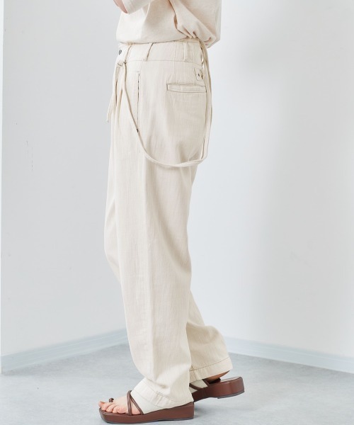 cepo（セポ）の「タックデニム　サスペンダーパンツ（デニムパンツ・レディース・オフホワイト/インディゴブルー/ライトインディゴブルー・M/S）」の16枚目の写真