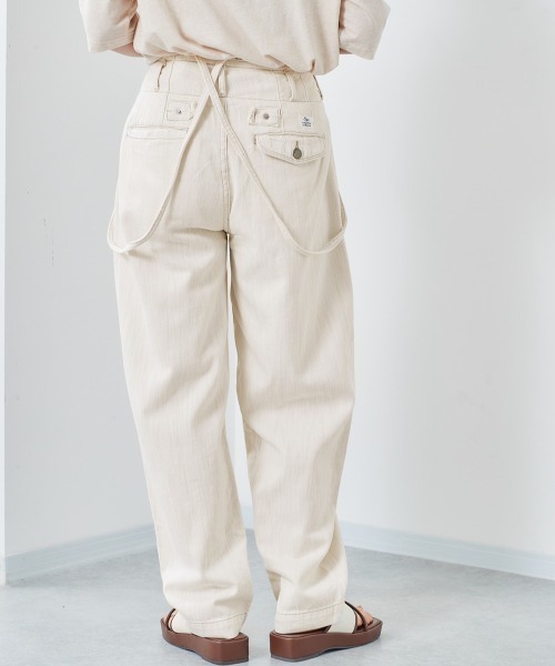 cepo（セポ）の「タックデニム　サスペンダーパンツ（デニムパンツ・レディース・オフホワイト/インディゴブルー/ライトインディゴブルー・M/S）」の17枚目の写真