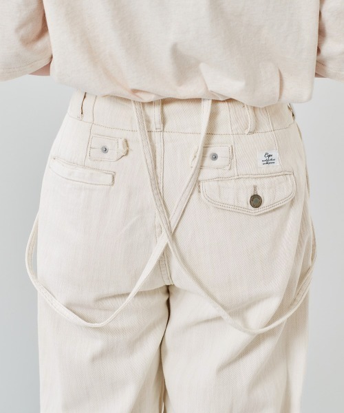 cepo（セポ）の「タックデニム　サスペンダーパンツ（デニムパンツ・レディース・オフホワイト/インディゴブルー/ライトインディゴブルー・M/S）」の19枚目の写真