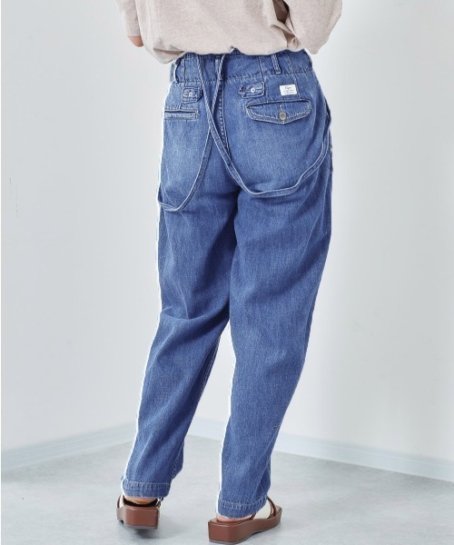 cepo（セポ）の「タックデニム　サスペンダーパンツ（デニムパンツ・レディース・オフホワイト/インディゴブルー/ライトインディゴブルー・M/S）」の9枚目の写真