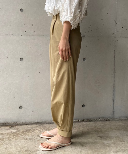 CAPRICIEUX LE'MAGE（カプリシューレマージュ）の「裾タックジョガーパンツ（その他パンツ・レディース・ブラック/ベージュ/ピンク・38/36）」の13枚目の写真