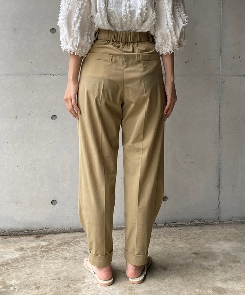 CAPRICIEUX LE'MAGE（カプリシューレマージュ）の「裾タックジョガーパンツ（その他パンツ・レディース・ブラック/ベージュ/ピンク・38/36）」の16枚目の写真