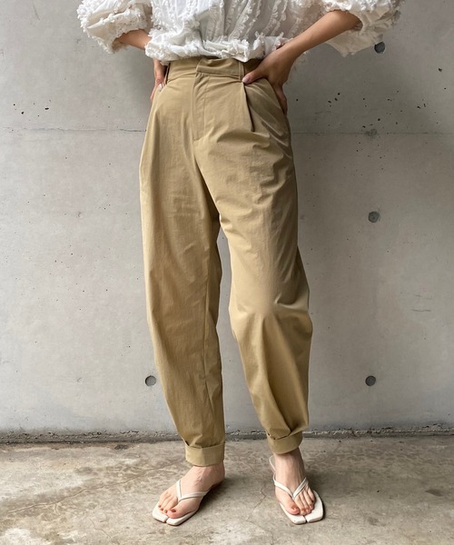 CAPRICIEUX LE'MAGE（カプリシューレマージュ）の「裾タックジョガーパンツ（その他パンツ・レディース・ブラック/ベージュ/ピンク・38/36）」の17枚目の写真