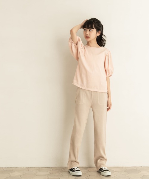 URBAN RESEARCH DOORS（アーバンリサーチドアーズ）の「ボリュームスリーブカットソー(KIDS)（Tシャツ/カットソー・キッズ・ブルー系その他/ピンク系その他・120/105/150/135）」の5枚目の写真