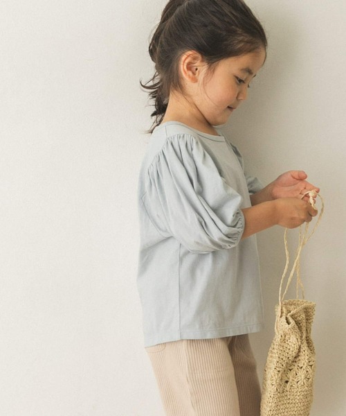 URBAN RESEARCH DOORS（アーバンリサーチドアーズ）の「ボリュームスリーブカットソー(KIDS)（Tシャツ/カットソー・キッズ・ブルー系その他/ピンク系その他・120/105/150/135）」の18枚目の写真