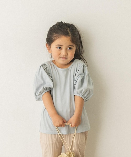 URBAN RESEARCH DOORS（アーバンリサーチドアーズ）の「ボリュームスリーブカットソー(KIDS)（Tシャツ/カットソー・キッズ・ブルー系その他/ピンク系その他・120/105/150/135）」の19枚目の写真