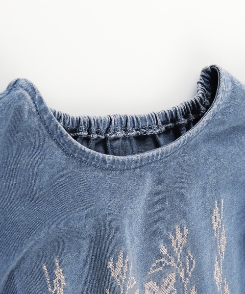 RADCHAP（ラッドチャップ）の「インディゴカットソークロスステッチ刺繍ブラウス（シャツ/ブラウス・キッズ・サックスブルー/ブルー・90cm/100cm/110cm/120cm/130cm/140cm/150cm）」の7枚目の写真