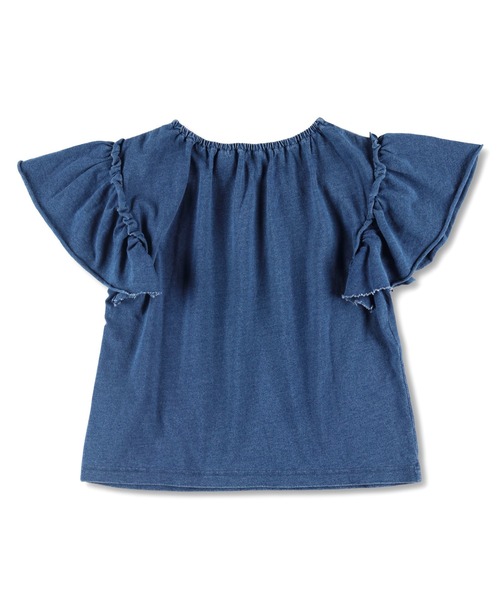 RADCHAP（ラッドチャップ）の「インディゴカットソークロスステッチ刺繍ブラウス（シャツ/ブラウス・キッズ・サックスブルー/ブルー・90cm/100cm/110cm/120cm/130cm/140cm/150cm）」の22枚目の写真